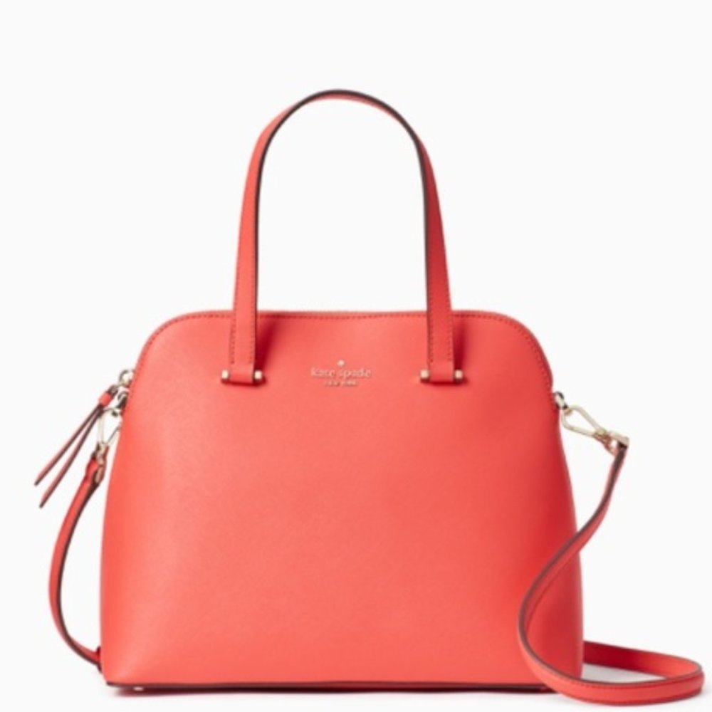 Kate Spade Satchel Crossbody Shoulder Bag Bright Orange Red